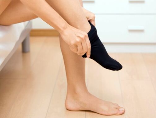 șosete curate în tratamentul ciupercilor de pe pielea picioarelor
